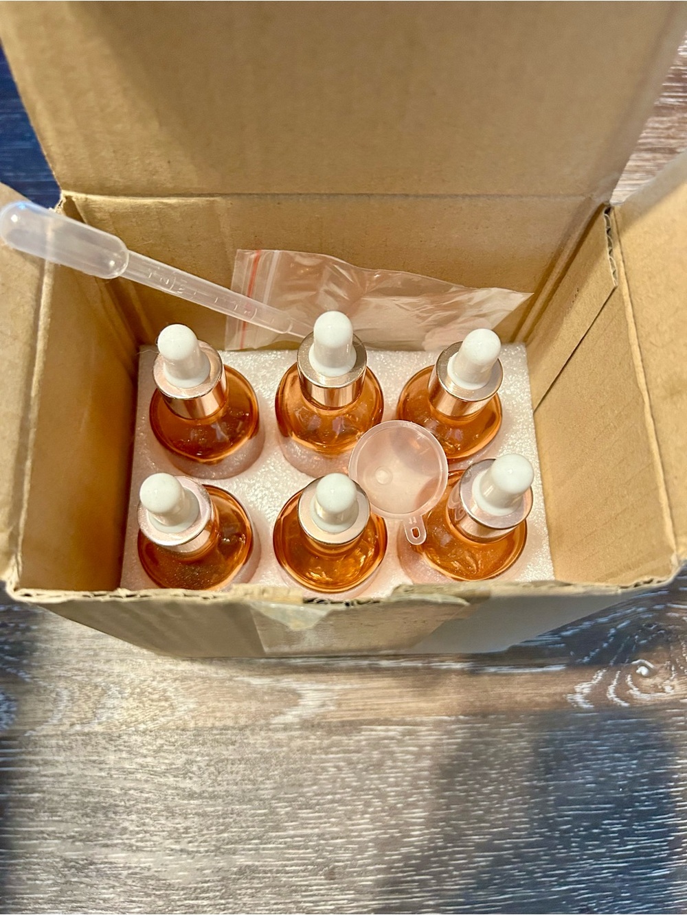 Glass dropper bottles - Set of 6